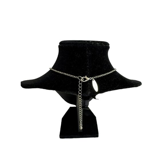 New York & Company Bib Necklace Statement Jewelry Silver Tone Fashion Costume - Picture 3 of 4